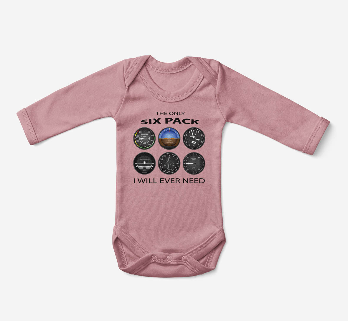 The Only Six Pack I Will Ever Need Designed Baby Bodysuits