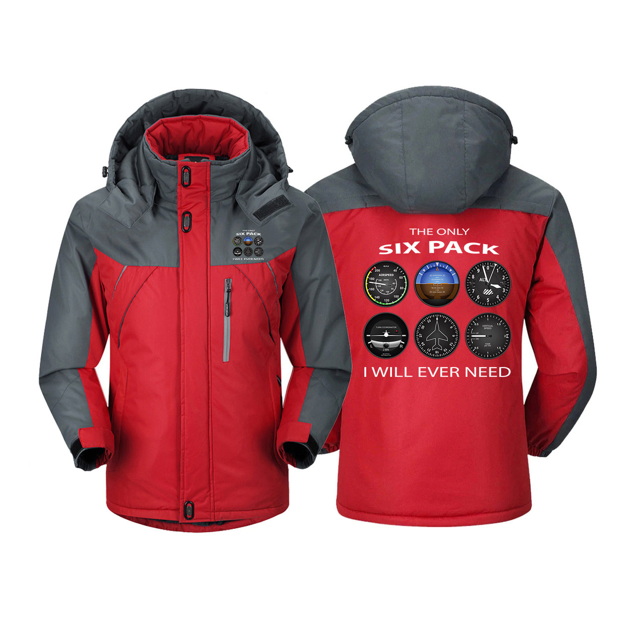 The Only Six Pack I Will Ever Need Designed Thick Winter Jackets