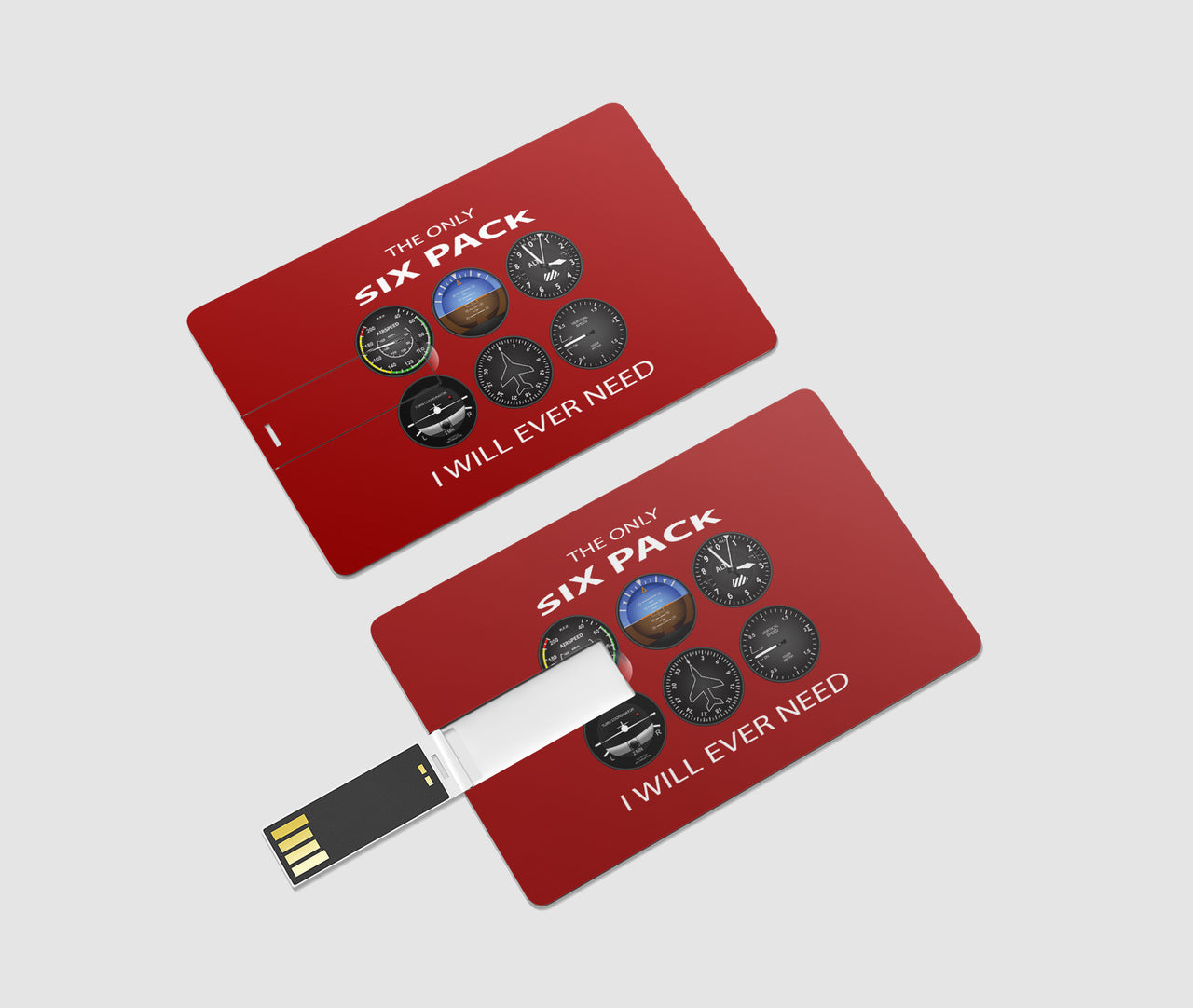 The Only Six Pack I Will Ever Need Designed USB Cards