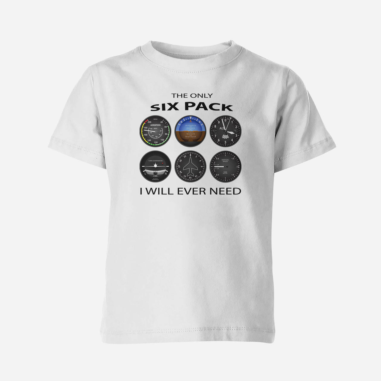 The Only Six Pack I Will Ever Need Designed Children T-Shirts