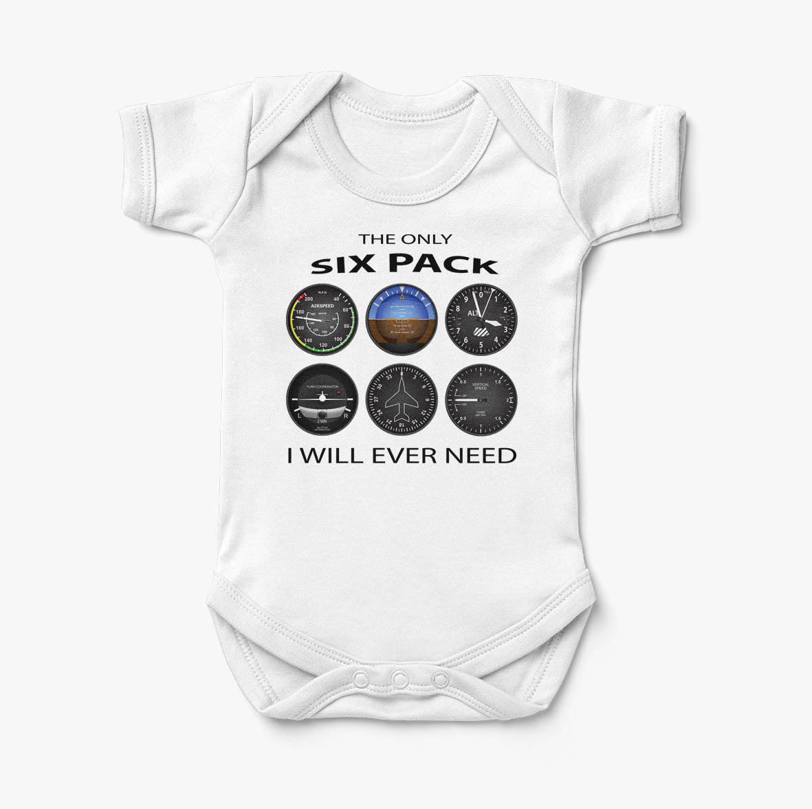 The Only Six Pack I Will Ever Need Designed Baby Bodysuits