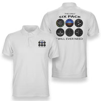 Thumbnail for The Only Six Pack I Will Ever Need Designed Double Side Polo T-Shirts