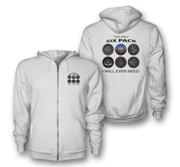 Thumbnail for The Only Six Pack I Will Ever Need Designed Zipped Hoodies