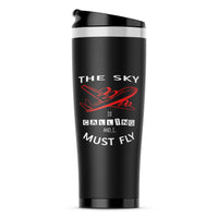Thumbnail for The Sky is Calling and I Must Fly Designed Travel Mugs