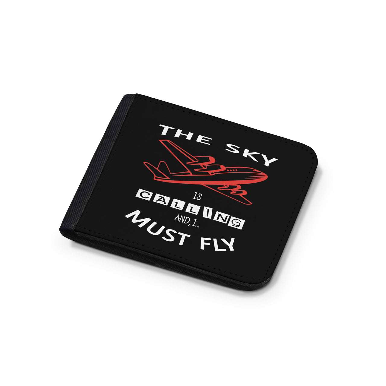 The Sky is Calling and I Must Fly Designed Wallets