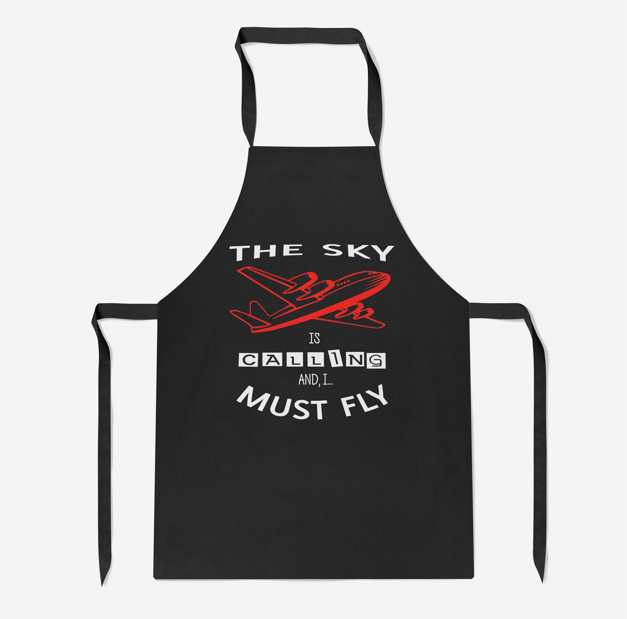 The Sky is Calling and I Must Fly Designed Kitchen Aprons