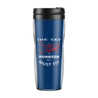 Thumbnail for The Sky is Calling and I Must Fly Designed Travel Mugs