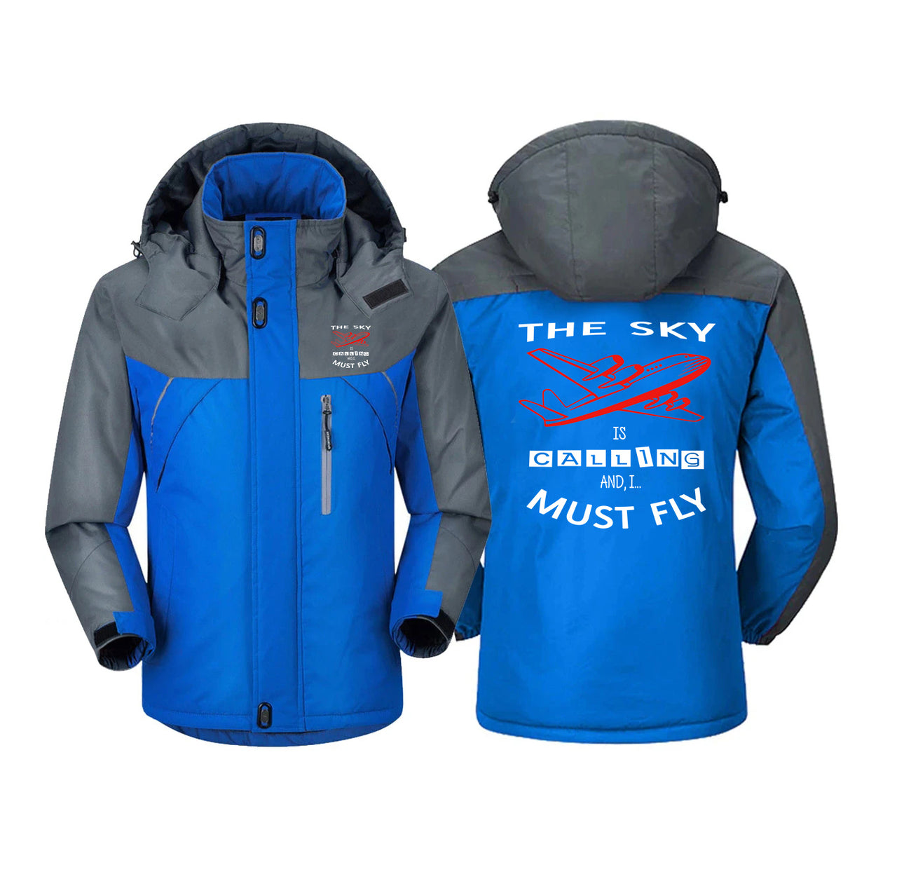 The Sky is Calling and I Must Fly Designed Thick Winter Jackets