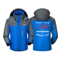 Thumbnail for The Sky is Calling and I Must Fly Designed Thick Winter Jackets