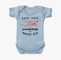 Thumbnail for The Sky is Calling and I Must Fly Designed Baby Bodysuits