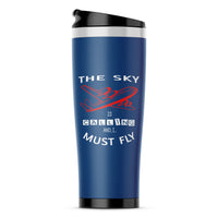 Thumbnail for The Sky is Calling and I Must Fly Designed Travel Mugs