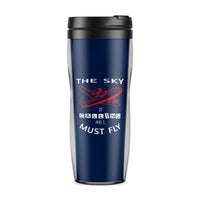 Thumbnail for The Sky is Calling and I Must Fly Designed Travel Mugs