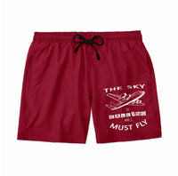 Thumbnail for The Sky is Calling and I Must Fly Designed Swim Trunks & Shorts