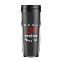 Thumbnail for The Sky is Calling and I Must Fly Designed Travel Mugs