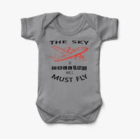 Thumbnail for The Sky is Calling and I Must Fly Designed Baby Bodysuits