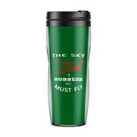 Thumbnail for The Sky is Calling and I Must Fly Designed Travel Mugs