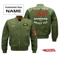 Thumbnail for The Sky is Calling and I Must Fly Designed Pilot Jackets (Customizable)