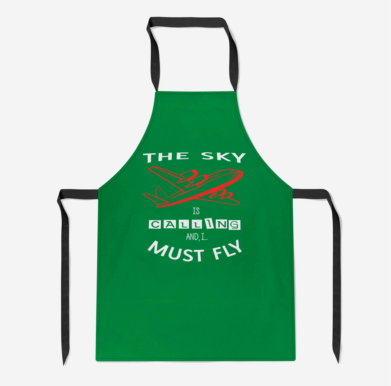 The Sky is Calling and I Must Fly Designed Kitchen Aprons