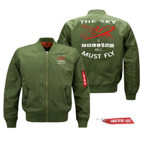 Thumbnail for The Sky is Calling and I Must Fly Designed Pilot Jackets (Customizable)