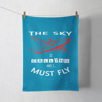 Thumbnail for The Sky is Calling and I Must Fly Designed Towels