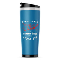 Thumbnail for The Sky is Calling and I Must Fly Designed Travel Mugs