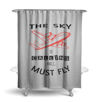 Thumbnail for The Sky is Calling and I Must Fly Designed Shower Curtains