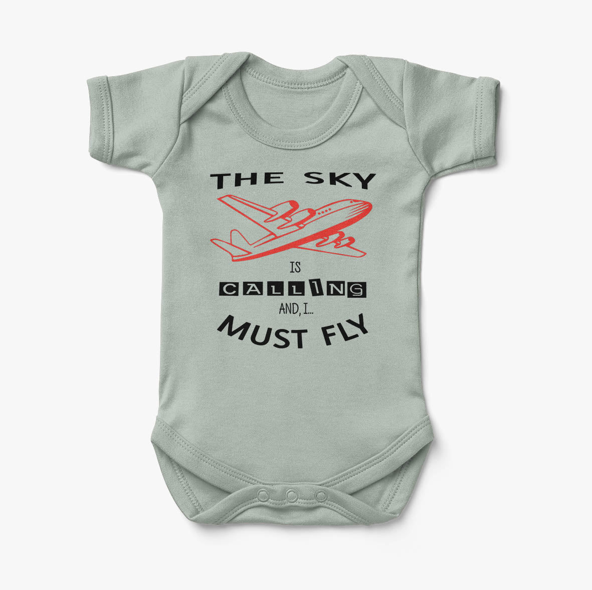 The Sky is Calling and I Must Fly Designed Baby Bodysuits