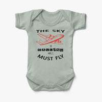 Thumbnail for The Sky is Calling and I Must Fly Designed Baby Bodysuits