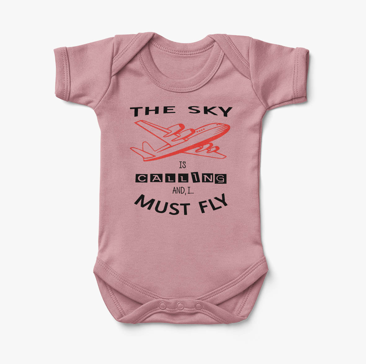 The Sky is Calling and I Must Fly Designed Baby Bodysuits