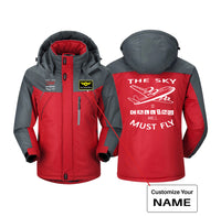 Thumbnail for The Sky is Calling and I Must Fly Designed Thick Winter Jackets