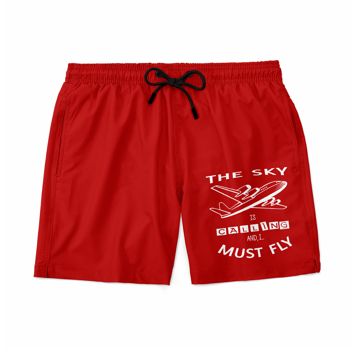 The Sky is Calling and I Must Fly Designed Swim Trunks & Shorts