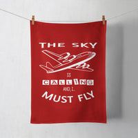 Thumbnail for The Sky is Calling and I Must Fly Designed Towels