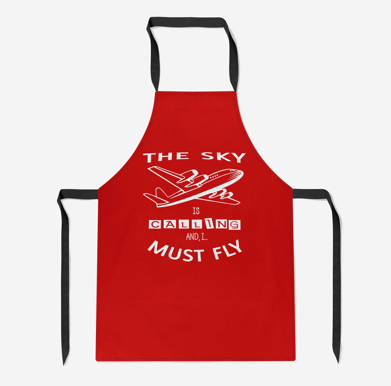 The Sky is Calling and I Must Fly Designed Kitchen Aprons
