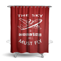 Thumbnail for The Sky is Calling and I Must Fly Designed Shower Curtains