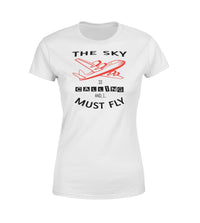 Thumbnail for The Sky is Calling and I Must Fly Designed Women T-Shirts