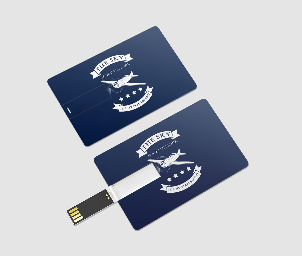 The Sky is not the limit, It's my playground Designed USB Cards