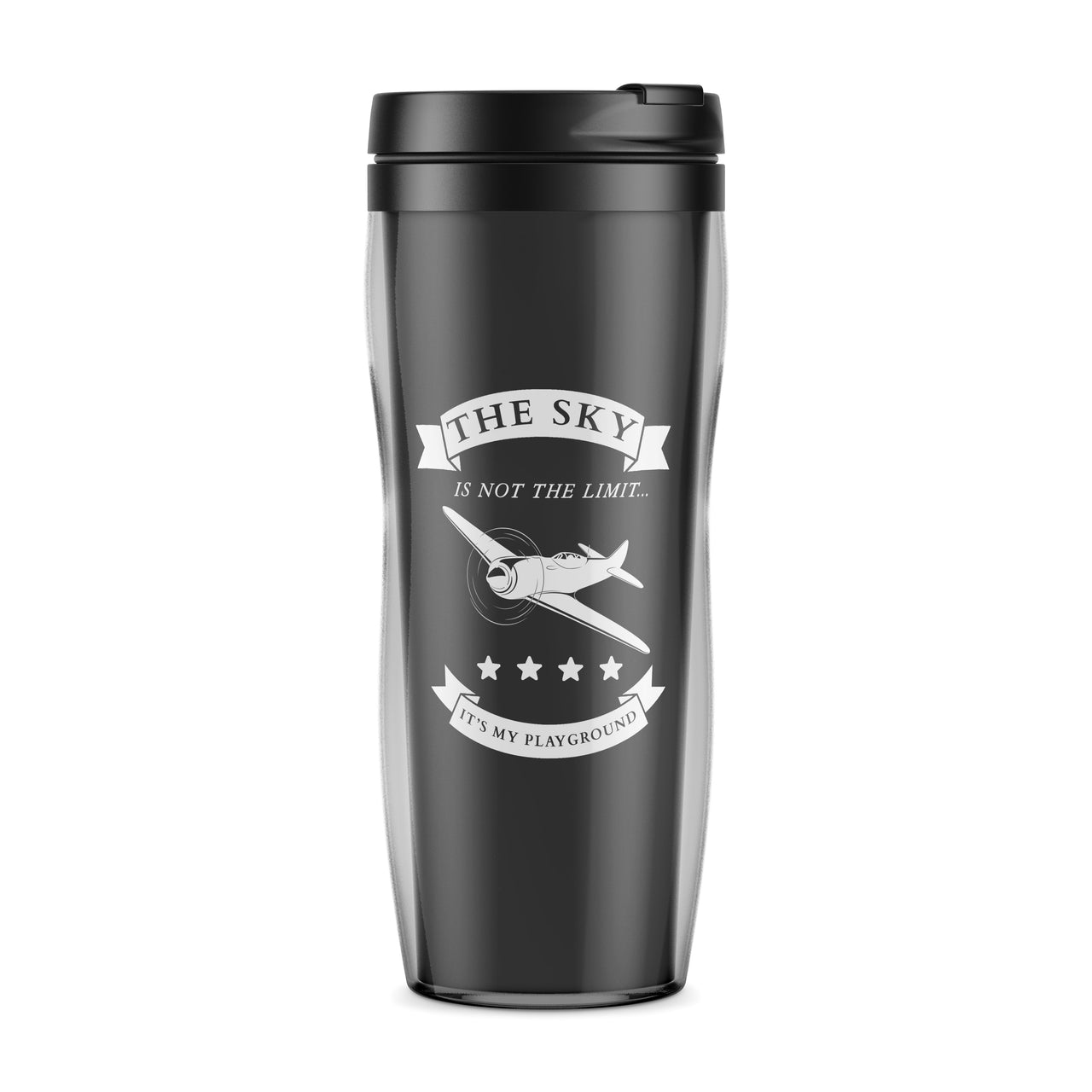 The Sky is not the limit, It's my playground Designed Travel Mugs