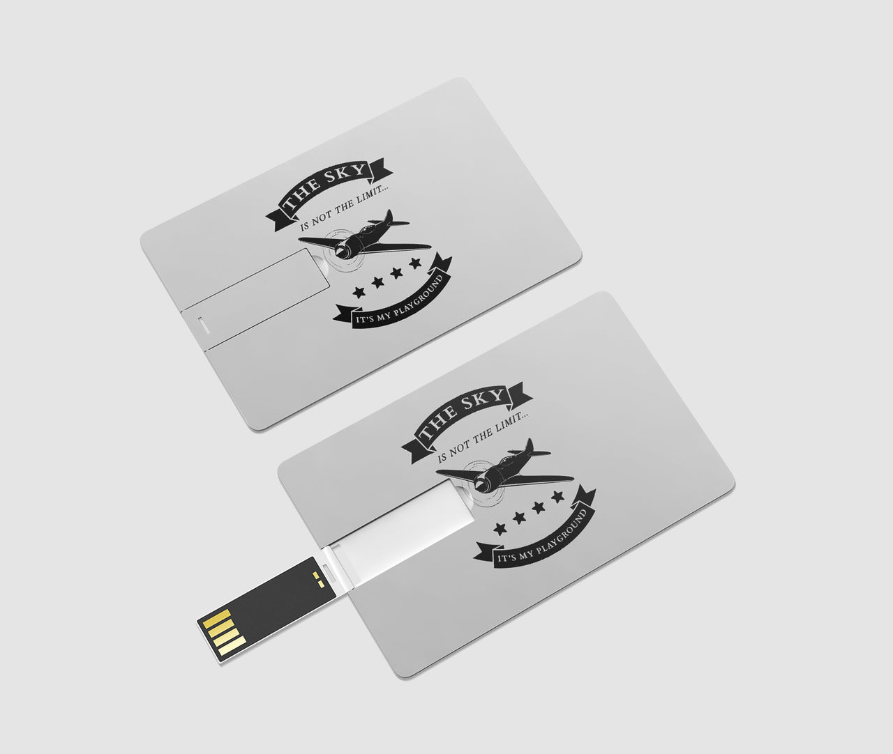 The Sky is not the limit, It's my playground Designed USB Cards