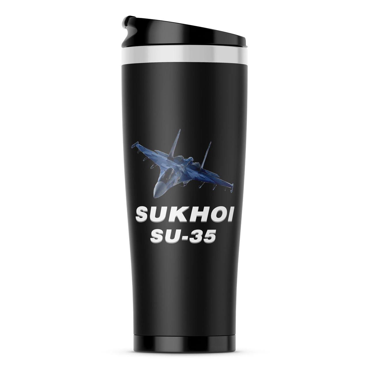 The Sukhoi SU-35 Designed Stainless Steel Travel Mugs
