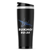 Thumbnail for The Sukhoi SU-35 Designed Stainless Steel Travel Mugs