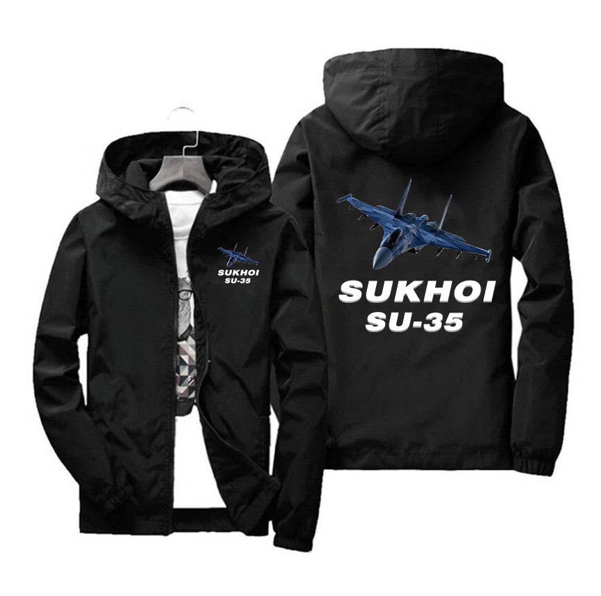 The Sukhoi SU-35 Designed Windbreaker Jackets