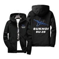 Thumbnail for The Sukhoi SU-35 Designed Windbreaker Jackets