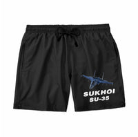 Thumbnail for The Sukhoi SU-35 Designed Swim Trunks & Shorts
