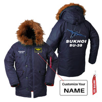 Thumbnail for The Sukhoi SU-35 Designed Parka Bomber Jackets