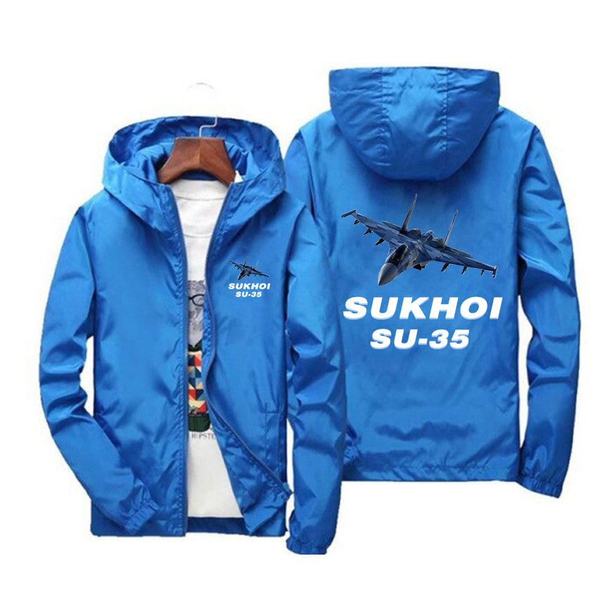The Sukhoi SU-35 Designed Windbreaker Jackets