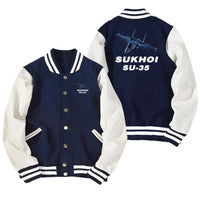 Thumbnail for The Sukhoi SU-35 Designed Baseball Style Jackets
