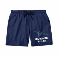 Thumbnail for The Sukhoi SU-35 Designed Swim Trunks & Shorts