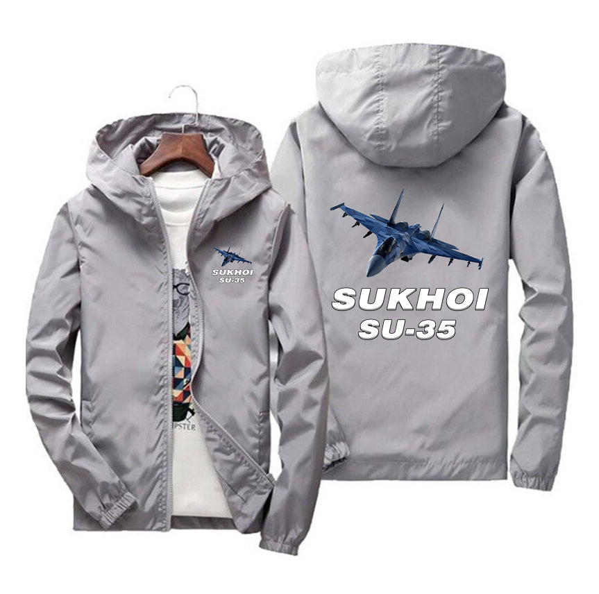 The Sukhoi SU-35 Designed Windbreaker Jackets