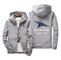 Thumbnail for The Sukhoi SU-35 Designed Windbreaker Jackets