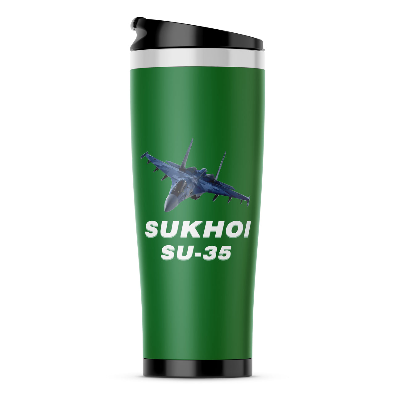 The Sukhoi SU-35 Designed Stainless Steel Travel Mugs